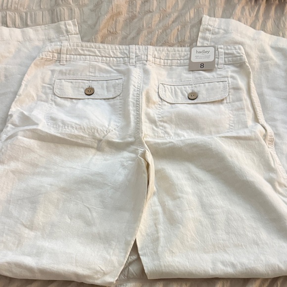 ** Gap Hadley ** women’s white linen pant, size 8, NWT - Picture 6 of 7
